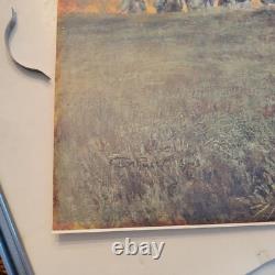 CHARLES MARION RUSSELL'THE WORLD WAS ALL BEFORE THEM' Antique Chromolithograph