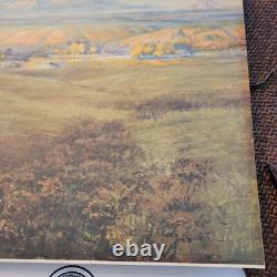 CHARLES MARION RUSSELL'THE WORLD WAS ALL BEFORE THEM' Antique Chromolithograph