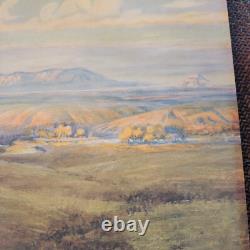 CHARLES MARION RUSSELL'THE WORLD WAS ALL BEFORE THEM' Antique Chromolithograph