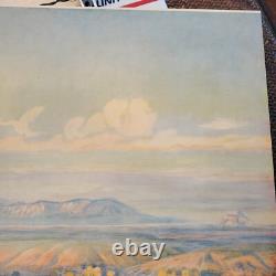 CHARLES MARION RUSSELL'THE WORLD WAS ALL BEFORE THEM' Antique Chromolithograph