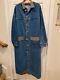 Calamity Jeans Denim Long Duster SIZE L Vintage 80s NEW Western Cowgirl USA Made