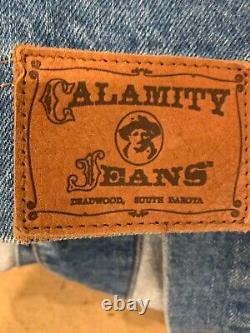 Calamity Jeans Denim Long Duster SIZE L Vintage 80s NEW Western Cowgirl USA Made