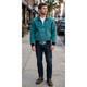 Carhartt Vtg Mens Large Santa Fe Jacket 90s Teal Western Duck Canvas Coat