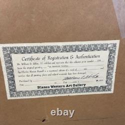 Charles Russell Montana Cowboy Certificate of Authentication Numbered Print