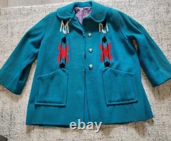Chimayo Blanket Swing Coat, Vintage 1950's in beautiful condition