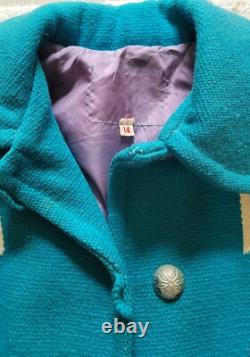 Chimayo Blanket Swing Coat, Vintage 1950's in beautiful condition