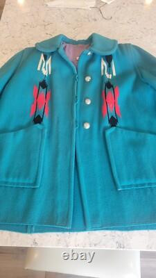 Chimayo Blanket Swing Coat, Vintage 1950's in beautiful condition
