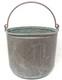 Copper Pail Handle Planter Bucket Antique Prop Western Usable Patina US Seller