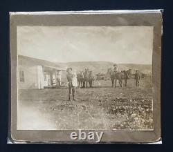 Cowboys With Baby, Texas Large 6x7 Photograph, Circ 1900