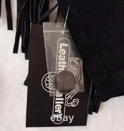 Cowhide Suede Fringe Jacket Men's Large Christmas New