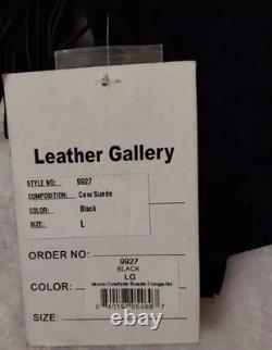 Cowhide Suede Fringe Jacket Men's Large Christmas New