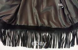 Cowhide Suede Fringe Jacket Men's Large Christmas New