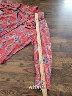 Custom Made Vintage Rockabilly Western Floral Print Pearl Snap WESTERN SHIRT