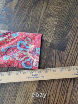 Custom Made Vintage Rockabilly Western Floral Print Pearl Snap WESTERN SHIRT