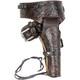 Deluxe Tooled Antiqued Brown Leather Western Holster XL