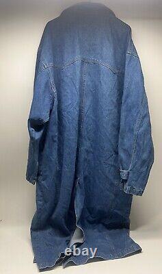 Denim Coat Long Smith & Wesson Horse Riding XL Mens RARE Vintage Collection