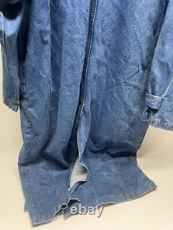 Denim Coat Long Smith & Wesson Horse Riding XL Mens RARE Vintage Collection