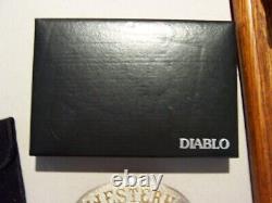 Diablo Sterling Western Hyway Silver 157 gram Large Belt Buckle with case & bag