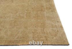 Distressed Large Antique Floral Wool 7X10 Vintage Oriental Rug Farmhouse Carpet