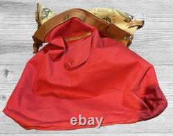 Dooney Bourke Brown Country Western Cowboy Hat Boots Lasso Texas Large Hobo Bag