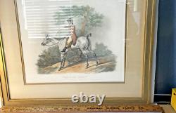Estate Antique Print-Equestrian Hunting Jazet-Carl Vernet Chasseur aux Ecoutes