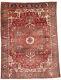 Extra Large Floral Style Wool 10X13 Semi Antique Oriental Rug Handmade Carpet