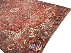 Extra Large Floral Style Wool 10X13 Semi Antique Oriental Rug Handmade Carpet