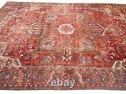 Extra Large Floral Style Wool 10X13 Semi Antique Oriental Rug Handmade Carpet