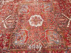 Extra Large Floral Style Wool 10X13 Semi Antique Oriental Rug Handmade Carpet