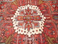 Extra Large Floral Style Wool 10X13 Semi Antique Oriental Rug Handmade Carpet