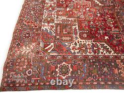 Extra Large Floral Style Wool 10X13 Semi Antique Oriental Rug Handmade Carpet