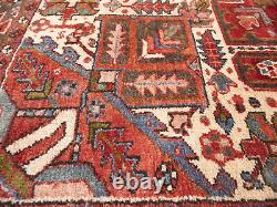 Extra Large Floral Style Wool 10X13 Semi Antique Oriental Rug Handmade Carpet