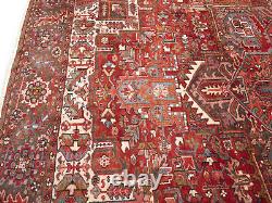 Extra Large Floral Style Wool 10X13 Semi Antique Oriental Rug Handmade Carpet