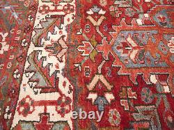 Extra Large Floral Style Wool 10X13 Semi Antique Oriental Rug Handmade Carpet