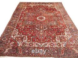 Extra Large Floral Style Wool 10X13 Semi Antique Oriental Rug Handmade Carpet