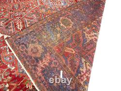 Extra Large Floral Style Wool 10X13 Semi Antique Oriental Rug Handmade Carpet