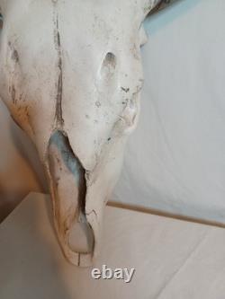 Extra Large Longhorn Cow Skull Wall Hanging Sculpture Bull Horns, Western