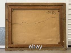 Fine Antique 1939 WPA California MINING Regionalist Landscape Oil Painting