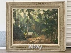 Fine Antique Old California Plein Air Landscape Oil Painting, ADDISON JOHNSON