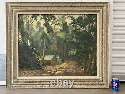 Fine Antique Old California Plein Air Landscape Oil Painting, ADDISON JOHNSON