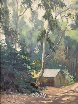 Fine Antique Old California Plein Air Landscape Oil Painting, ADDISON JOHNSON