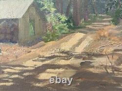 Fine Antique Old California Plein Air Landscape Oil Painting, ADDISON JOHNSON