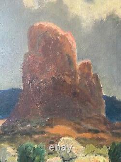 Fine Antique Old Southwest Landscape Oil Painting, Ralph Davison Miller 1930s