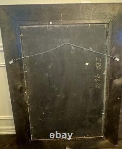 Fine Classical Nude Figurative Oil Painting Floral Crown Vtg Antique Style