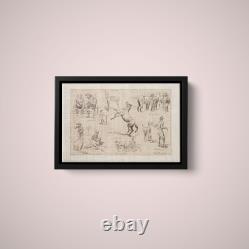 Frederic Remington Horse Raising in the Northwest Paper or Canvas