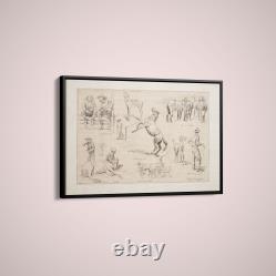 Frederic Remington Horse Raising in the Northwest Paper or Canvas