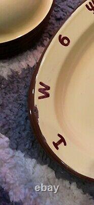GREAT 25 PIECE SET OF MONTERREY WESTERN ENAMEL WARE Great With Large Tea Pot +