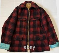 GREAT WESTERN SPORTSWEAR Vintage 40's Buffalo Plaid Mackinaw Jacket X-Large