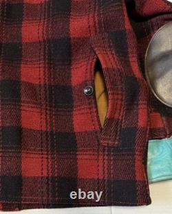 GREAT WESTERN SPORTSWEAR Vintage 40's Buffalo Plaid Mackinaw Jacket X-Large