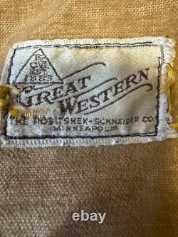 GREAT WESTERN SPORTSWEAR Vintage 40's Buffalo Plaid Mackinaw Jacket X-Large